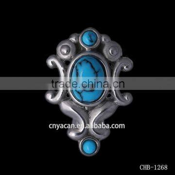 Diamond Industrial Piercing Turquoise 14G Dangling Belly Rings