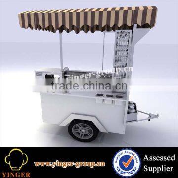 factory price stainless steel kiosk for fast food chimney cake oven