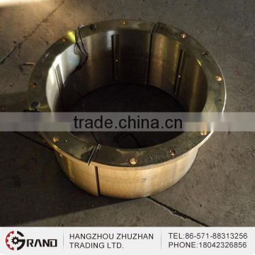 Oilless lubrication precision casting copper flange sleeve bearing bushing