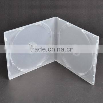 10mm Double Plastic Cover Frosty Clear Short PP DVD CD Case