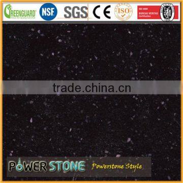 Black Color Interior Decoration Quartz Stone Slab