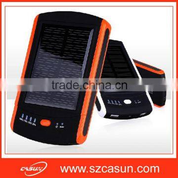 2016 high quality 6000mah mobile solar charger power bank