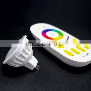 2016 hot sale 2.4G 4W MR16 rgbw led Spotlight with remote control