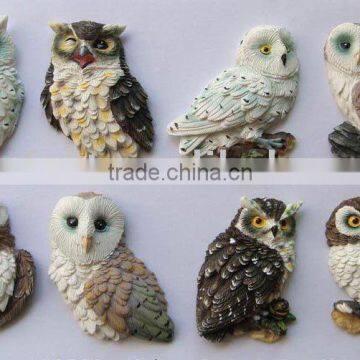 S/8 3.2" resin Owl Fridge magnet for promotion campaign