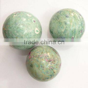 Wholeseller Supplier Semi Precious Stone Ruby Fuschite Balls - Prime Exports