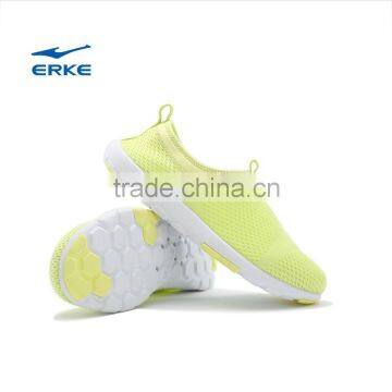ERKE Summer Womens Cream Color Casual Shoes Breathable Beach Aquatic Shoes for Girls Casual Shoes Full Mesh Upper Couple Syle photo-5