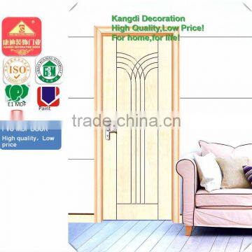 Luxury design indoor swing door wood door prices