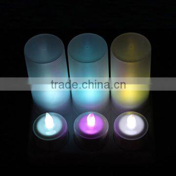 Colour Changing Rechargeable Led Plastic Candle For Holiday photo-5