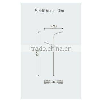 Floor Lamp IP65 Solar Powered Street Lights Steel Pole Clamps Die-casting Aluminum photo-3