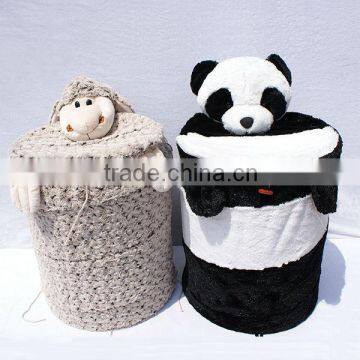 Cylinder laundry hamper and gift