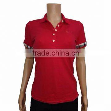 Factory price free custom polyester women polo t-shirt Paypal Accepted