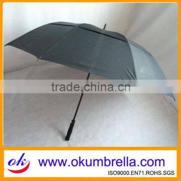 Large Stick Strong Windproof Man Black Golf Umbrella