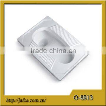 8013 Bathroom water closet ceramic squatting pan toilet