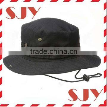 Wide brim plain bucket hat wholesale jungle hat