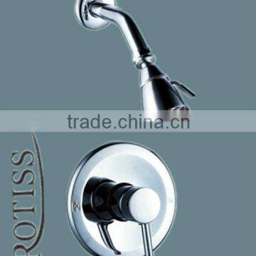 Single level shower faucet