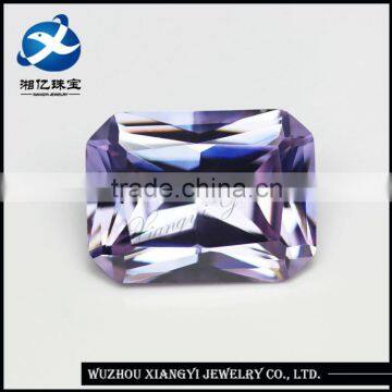 Hot sale Amethyst princess cut 15x20mm Rectangle wholesale synthetic diamond India