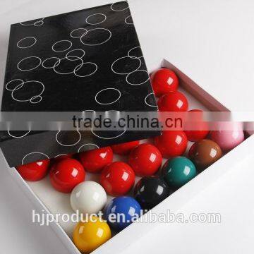 Economic 52.5mm resin Standard size Snooker ball/ Factory promotion