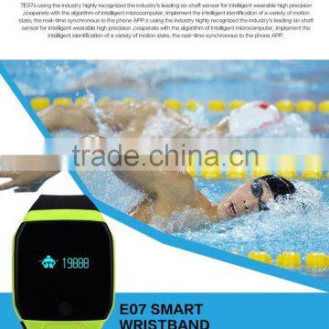 Fashion Latest Design Heartrate Monitoring Smart Bracelet With Waterproof IP67 and TPU Strap E07S photo-6