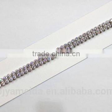 CZ stone wedding style bridal bracelets