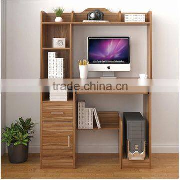 Wholesale cheap wooden computer desk with bookcase