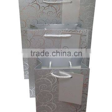 metalic paper shopping paper bag