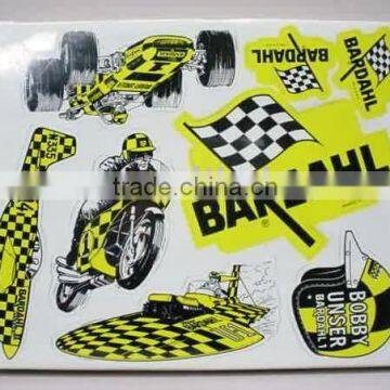 High stickiness and waterproof motorcycle sticker