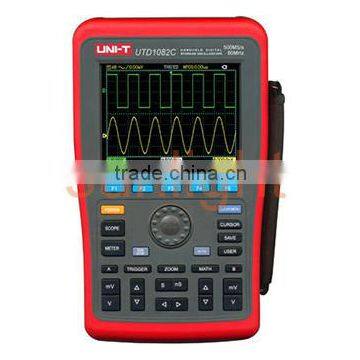 Digital Portable Storage Oscilloscope, 80MHz Bandwidth, Dual Channel, 500MS/s Sample Rate, USB Communication, UTD1082C