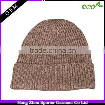 16FZBE04 knit beanie cashmere men custom beanie for winter