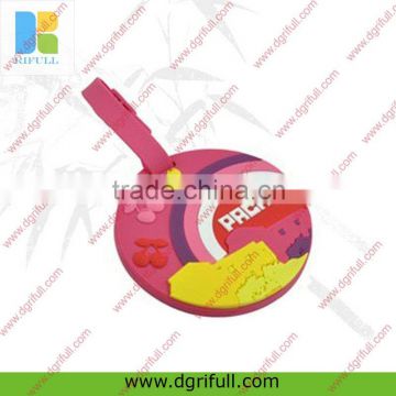 Round silicon luggage tag