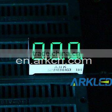 0.36 inch Three digit 7 segment led display