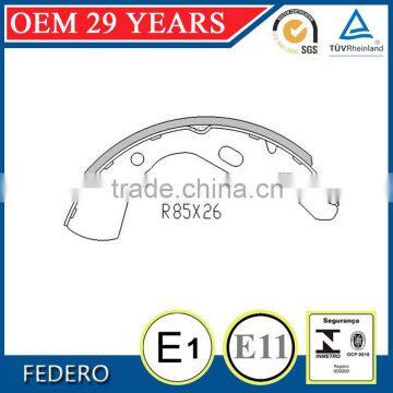 semi metallic GS8519 595-1406 D001-26-310 rear auto spare brake shoe for Mazda