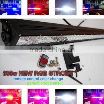 remote control wireless three color changing Led rgb strobe light bar