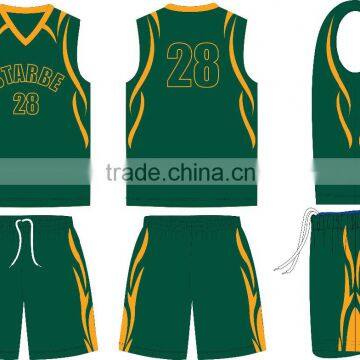 short sleeve basketball team uniform, wholesale custom basketball uniform