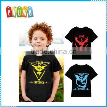 Customized children pokemon printed T-shirt