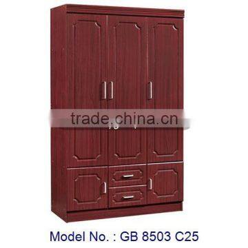 Classic 3 Doors Wardrobe Modern Home MDF Furniture, mdf wardrobe designs, cheap wardrobe, 3 door bedroom wardrobe design closet