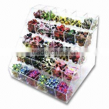 acrylic tiered tray, acrylic countertop tray, acrylic tier display tray