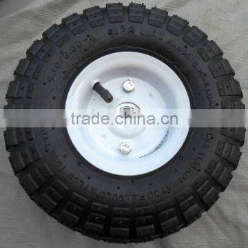 10 inch 4.10/3.50-4 hand truck white rim wheel