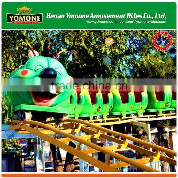 2016 Popular Amusement Park Outdoor Games Rides Caterpillar Roller Coaster With Track Train for Sale