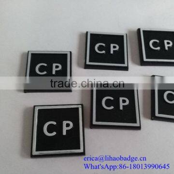 UV printing black logo clear plastic sticker labels with company logo