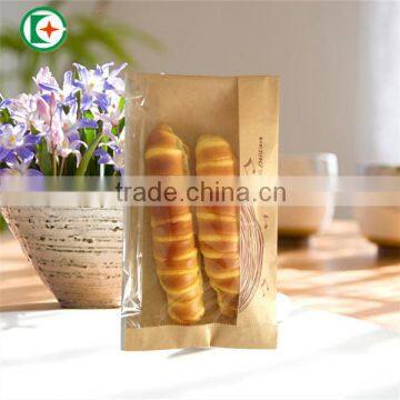 PE coated paper bag to take bread ,in another way called bread paper bag