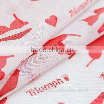 polyester printed sueded mesh fabric