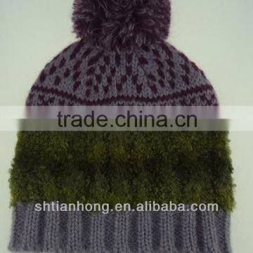 knitted fashion brim winter hat