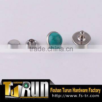 Wholesale professional fashion turquoise rivet stone rivet