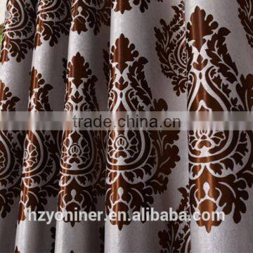 luxury jacquard blackout fabric for curtain blind, jacquard fabric for European curtains with sheer curtain