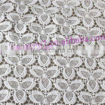 Wholesale African Polyester Lace Wedding Dress Poly Fabric photo-3