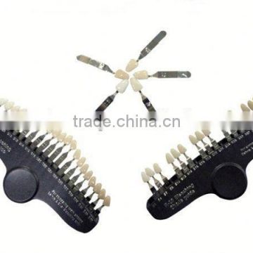 factory supply 20 color teeth whitening black shade guide