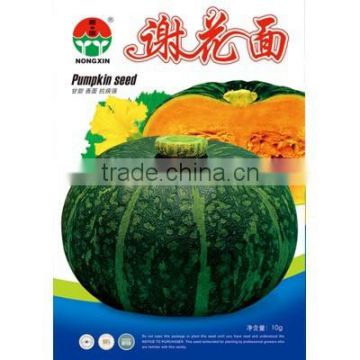 Chinese Hybrid Dark Green Peel Golden Flesh pumpkin Seeds For Growing-Golden Flour