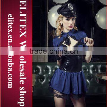 2015 Wholesale lingerie cosplay adult woman police costume