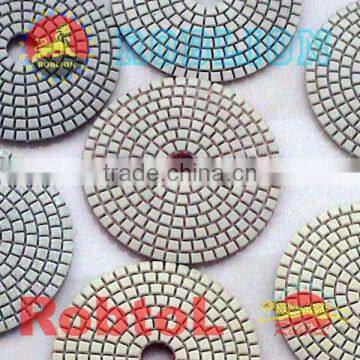 Spiral Teeth Diamond Polishing Pads For Fast Polishing Stone