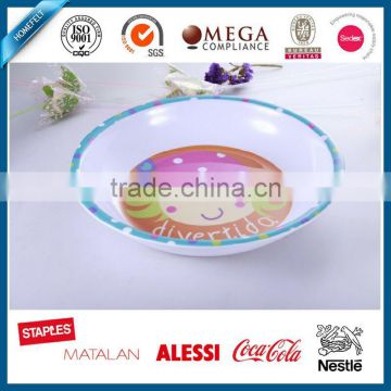 natural reusable melamine bowl for children